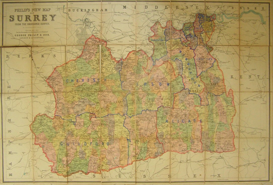 Map of Surrey - Phillips